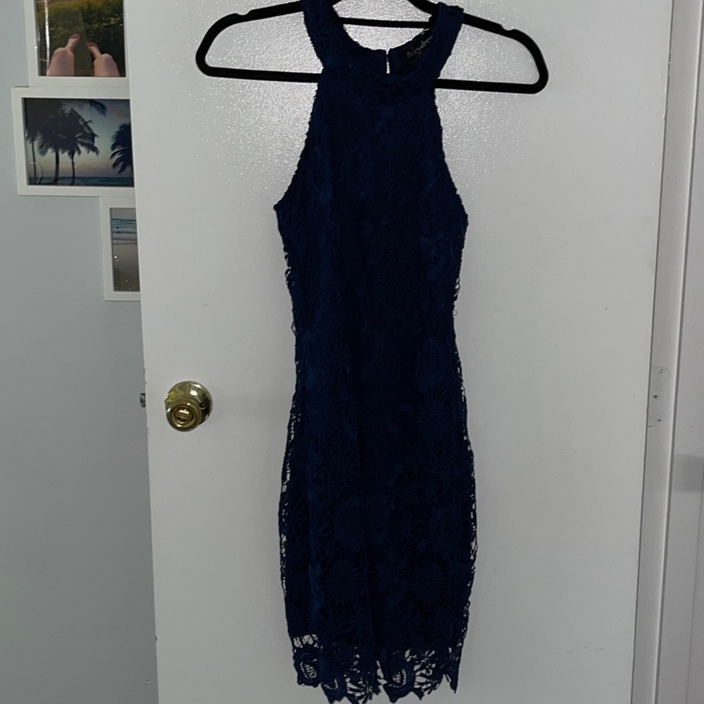 Berrydress stitch fix NWT navy lace halter dress